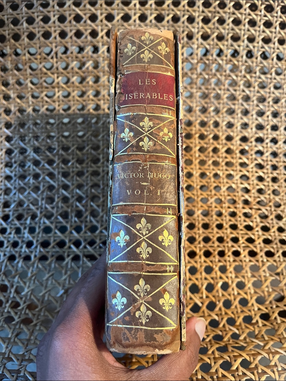 Vintage copy of Les Misérables Volume 1 by Victor Hugo